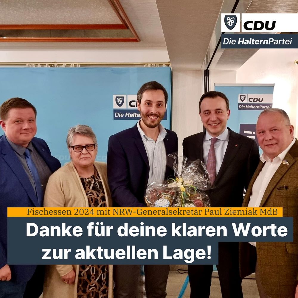 Fischessen mit Generalsekretär Paul Ziemiak MdB